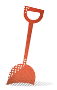 Beach shovel